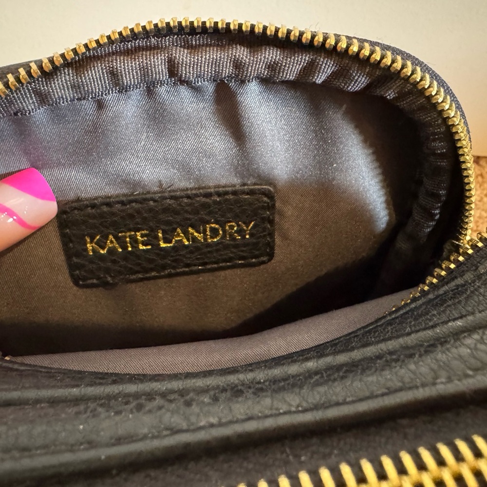 Kate Landry Black Leather Bag
